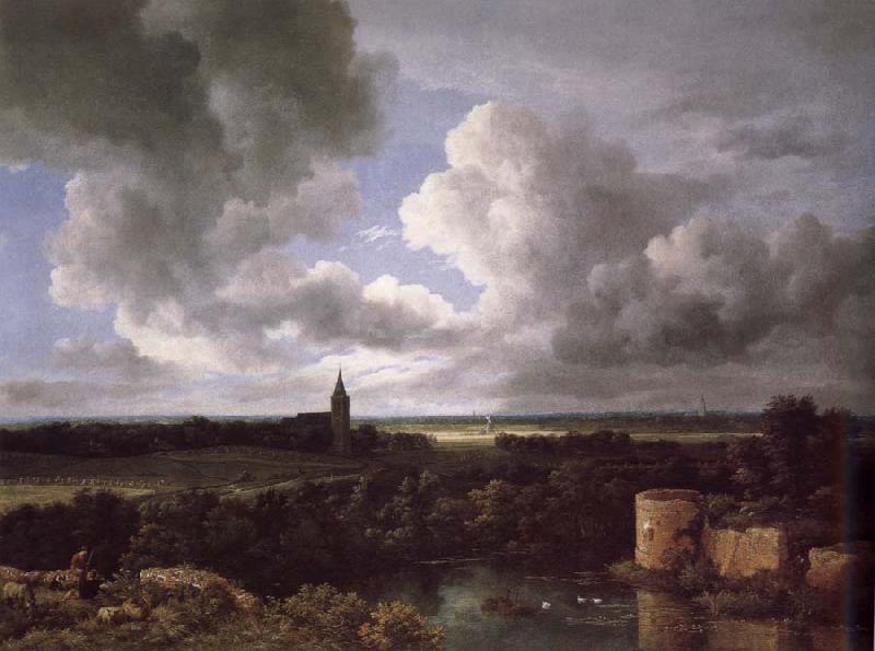 Jacob van Ruisdael Extensive Landscape with a Ruined oil painting picture
